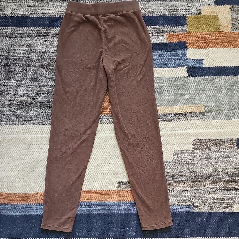NWOT Uniqlo Brown Straight Leg Fleece Lounge Pants